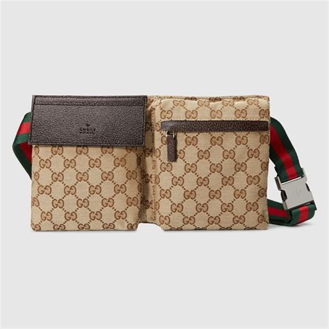 gucci original gg canvas web belt bag|genuine Gucci belt bag.